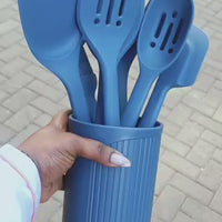 Pro Cooks Silicone Utensils 11pc Set Nonstick Heat Resistant