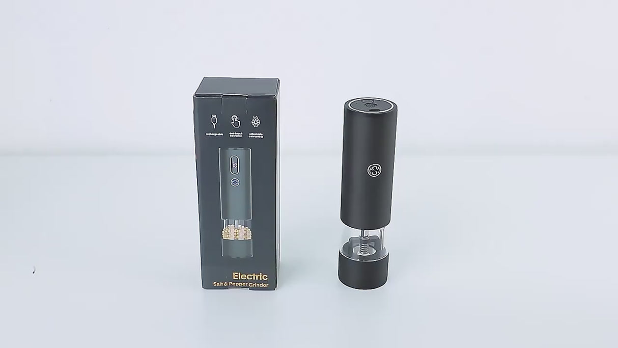 Furaha Finds Rechargeable Electric Pepper Grinder – USB-powered, adjustable coarseness spice mill