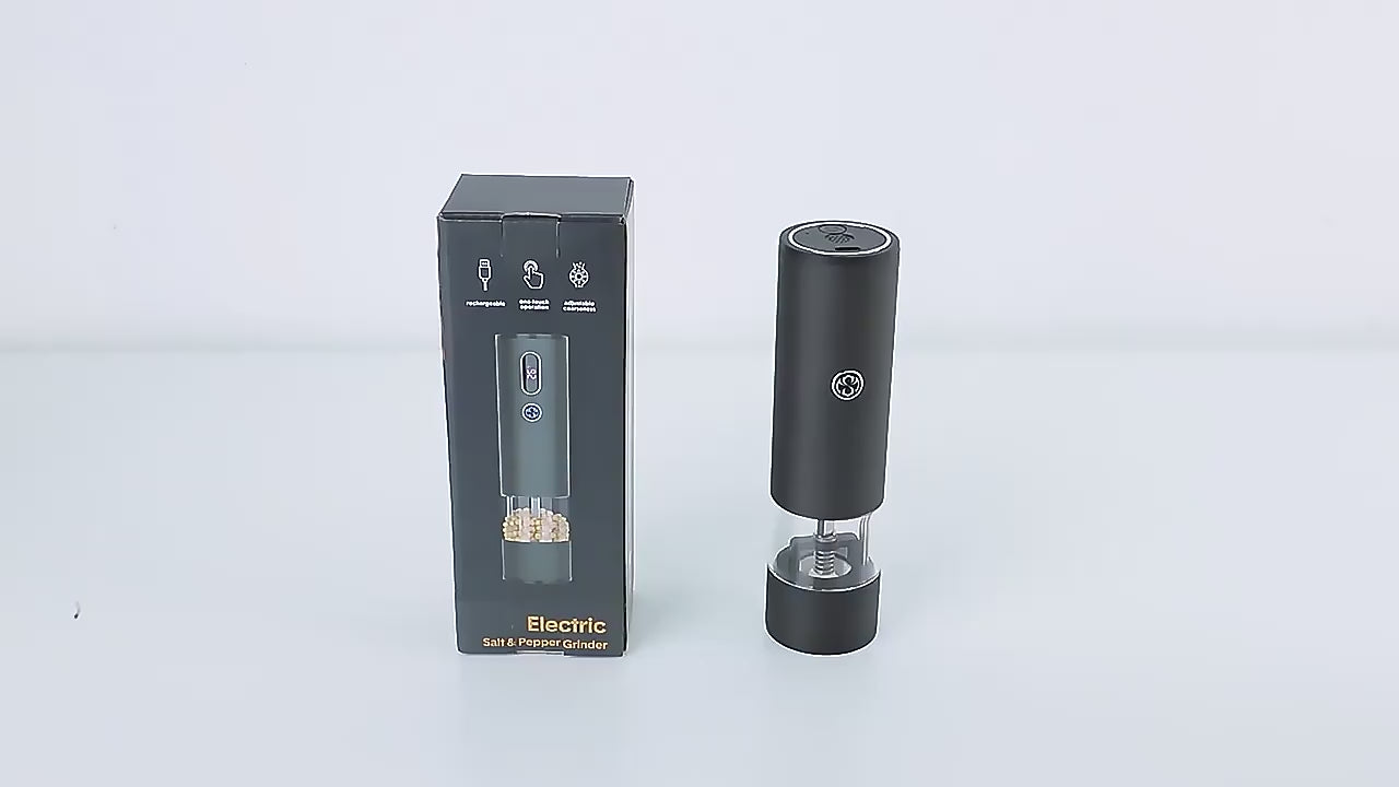 Furaha Finds Rechargeable Electric Pepper Grinder – USB-powered, adjustable coarseness spice mill