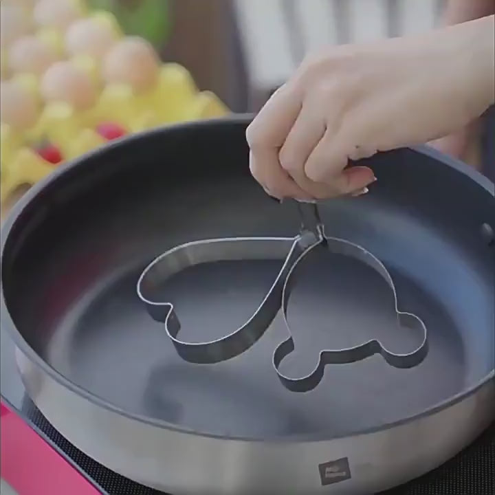 Stainless Steel Egg And Pancake Mould For Families Versatile