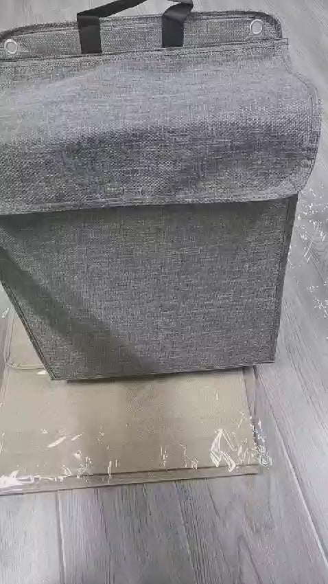 Foldable Adhesive Laundry Basket For Small Spaces Wall Mount