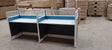 2-Person Office Workstation Desk with Privacy Panels – Modern Modular Design