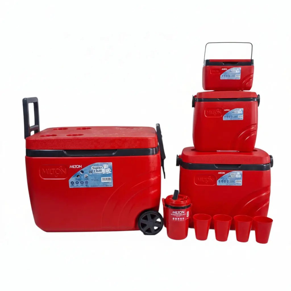 Milton Super Chill Insulated Ice Box 9 Piece Travel & Outdoor Coolers