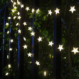 Solar Powered Outdoor Star Lights – Christmas Theme (12m, 100 Lights)