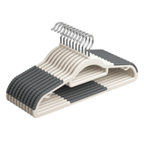 10-Piece ABS Hanger Set with Antislip Design for Sturdy Closet Organization