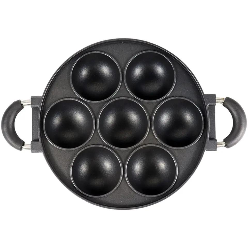 7-Hole Cast Iron Vitumbua Pan Vitumbua pan Cake Pans & Molds