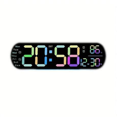 High Quality Smart LED Digital Wall Clock Modern & Functional Time Display.- Furaha Finds Kenya
