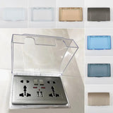 Double Socket Protector Waterproof Electric Plug Cover for Child Safety – Bathroom Use