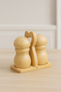 2 in 1 Bamboo Salt Shakers with Dual Compartment Design- Furaha Finds Kenya