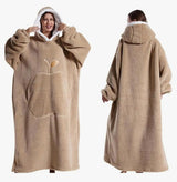 Hooded Wearable Winter Blanket Wearable blanket Throw Blankets