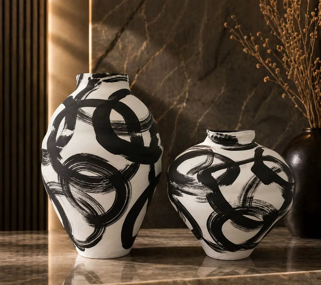 2 Piece Artistic Vase Set Decor Vases