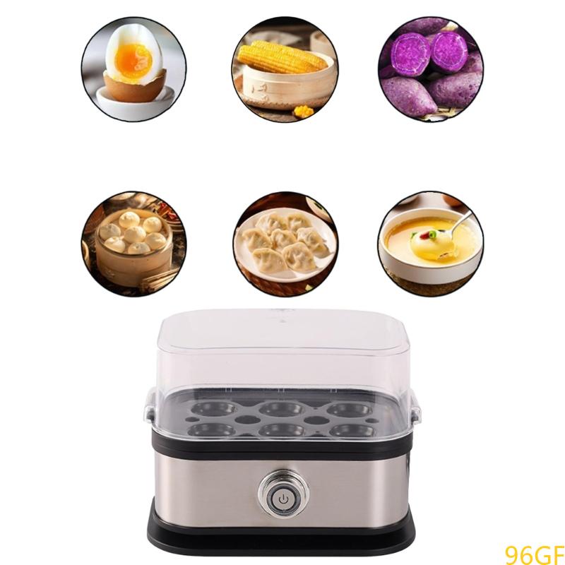 Electric Egg Boiler with Timer and Measuring Cup 6 Eggs Capacity