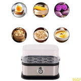 Electric Egg Boiler with Timer and Measuring Cup 6 Eggs Capacity