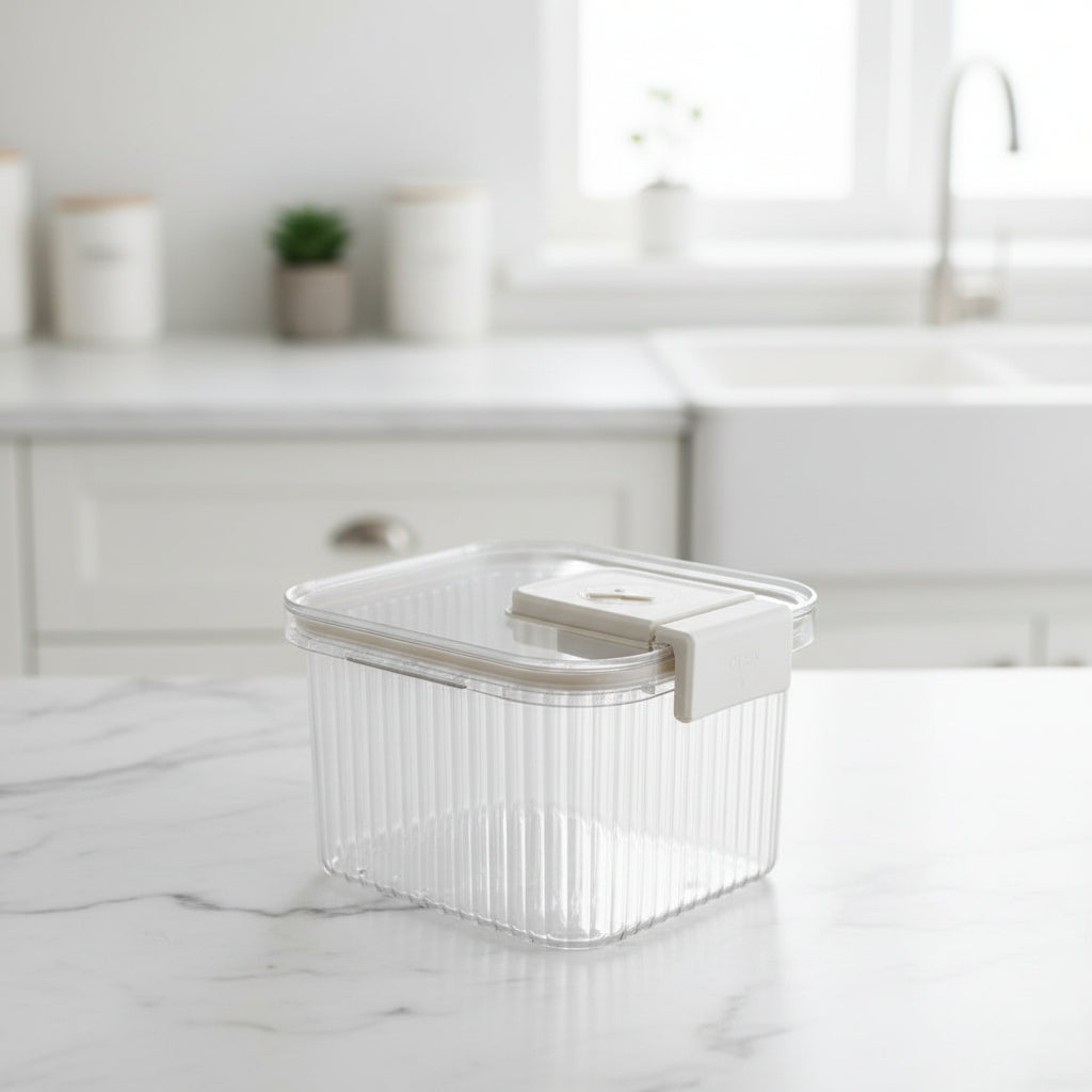 Acrylic Rice Bucket with Airtight Lid Food storage container Food Storage Containers