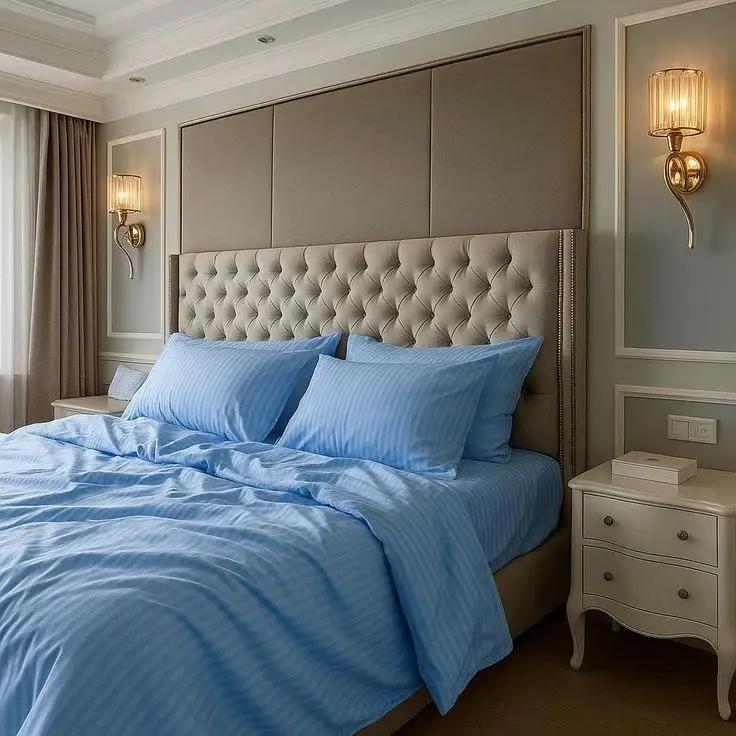 4Pc Pure Cotton Striped Bedsheets