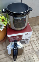 TLAC 8 Litre Electric Pressure Cooker 1250W with 1 Year Warranty