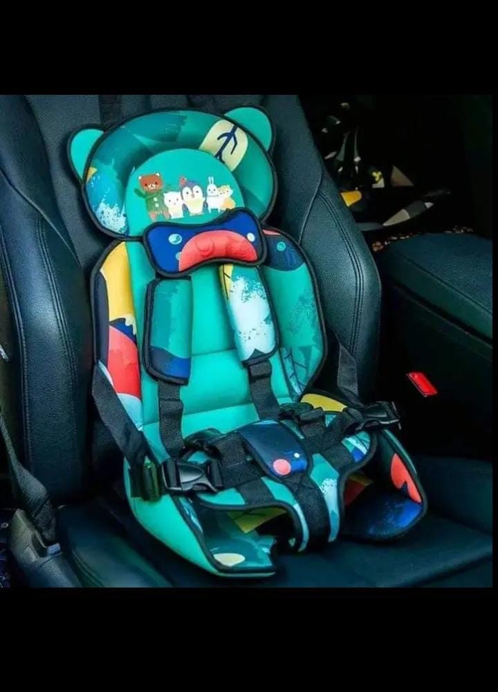 Children’s Safety Car Seat Cushion Big Size 2–10 Years Adjustable Portable Design