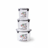 3 Pcs Large Acrylic BPA Free Storage Containers Food Storage Containers