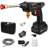Portable High Power Cordless Car Wash Machine with 2 Nozzles and Double Rechargeable Batteries 48V 12000mAh