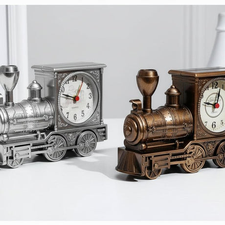 Retro Locomotive Alarm Clock Vintage Train Design
