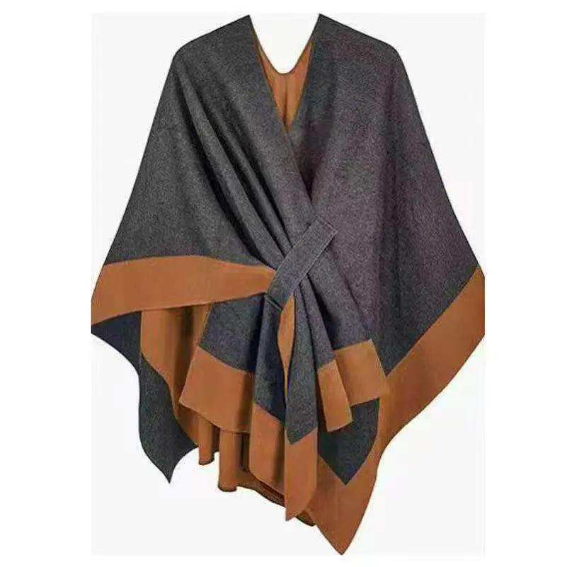 Wrap Me Up Belted Shawl Poncho Clothing & Accessories Clothing