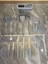 11pcs High Quality Silicone Serving Spoon Set – Non-Stick Heat Resistant Kitchen Utensils