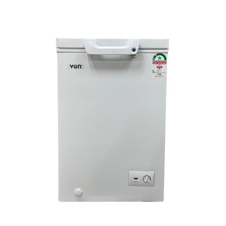 Von VAFC10DHW Chest Freezer, Energy Saving, Low Noise, CFC Free with 12-Month Warranty.