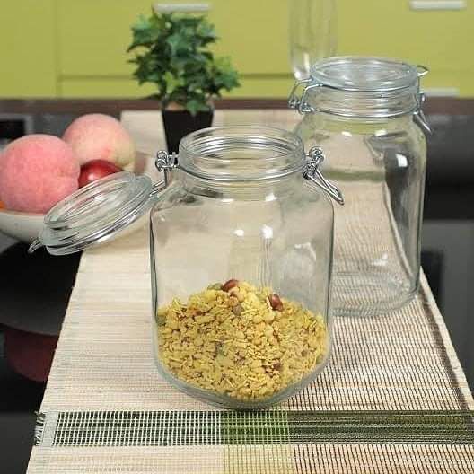 Bon Appetit Clip Glass Jar Airtight Storage Container 1L 1.5L 2L 3L- Furaha Finds Kenya