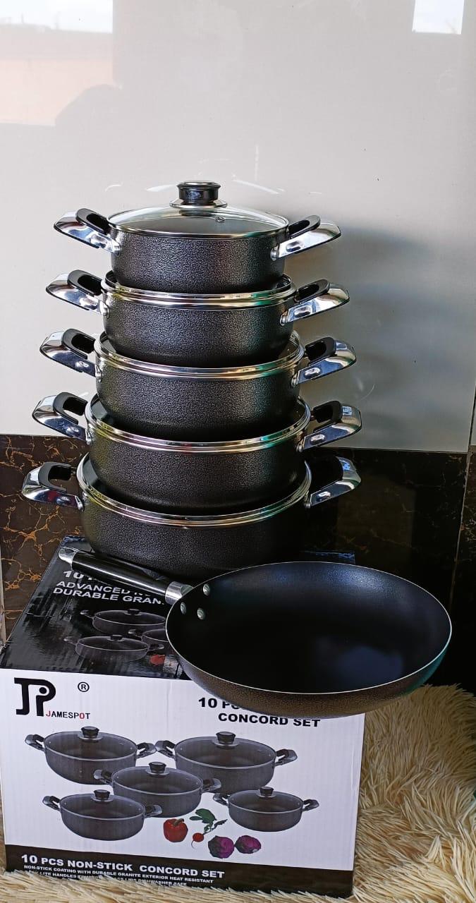 JP Non-Stick Sufuria Set Durable Cookware with Lids