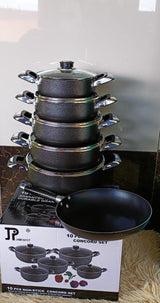 JP Non-Stick Sufuria Set Durable Cookware with Lids