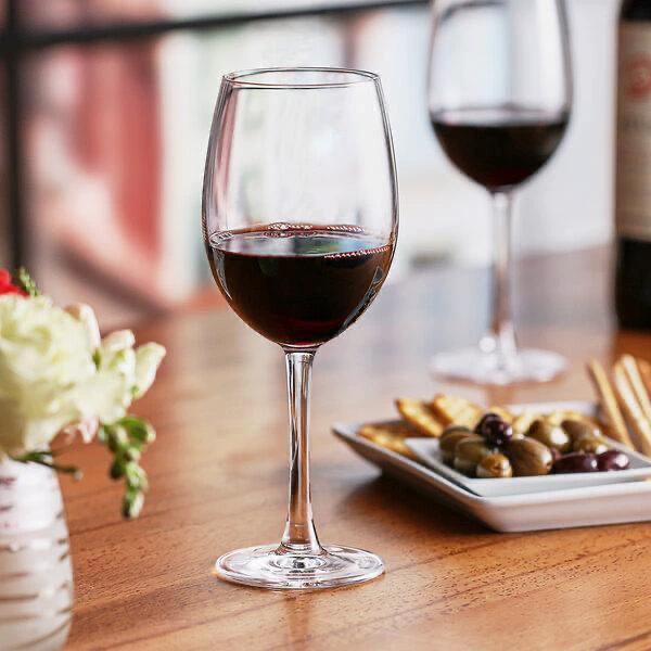 Long Wine Glass Set of 6 Elegant Big Size Glassware Wine Glasses