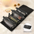 4-in-1 Cosmetic Bag Set with Zipper Closure – Detachable Nylon Mesh Makeup Organizer