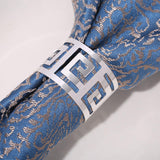 Elegant Stainless Steel Napkin Rings Set of 6 for Dining and Special Occasions Gold & Silver