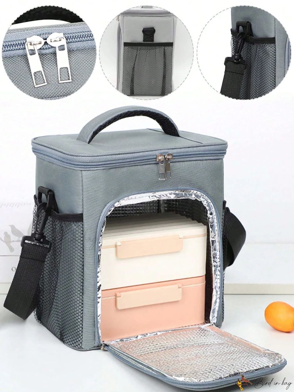 Premium 2-Compartment Insulated Lunch Bag Spacious, Crossbody Cooler Design Ideal for Work, Office & Outdoor Use- Furaha Finds Kenya