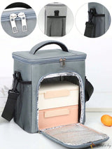 Premium 2-Compartment Insulated Lunch Bag Spacious, Crossbody Cooler Design Ideal for Work, Office & Outdoor Use- Furaha Finds Kenya