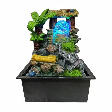 Elephant Rockery Tabletop Fountain Fountain Fountains