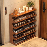 6 Layer Bamboo Shoe Rack – Large Capacity, 30 to 36 Pairs
