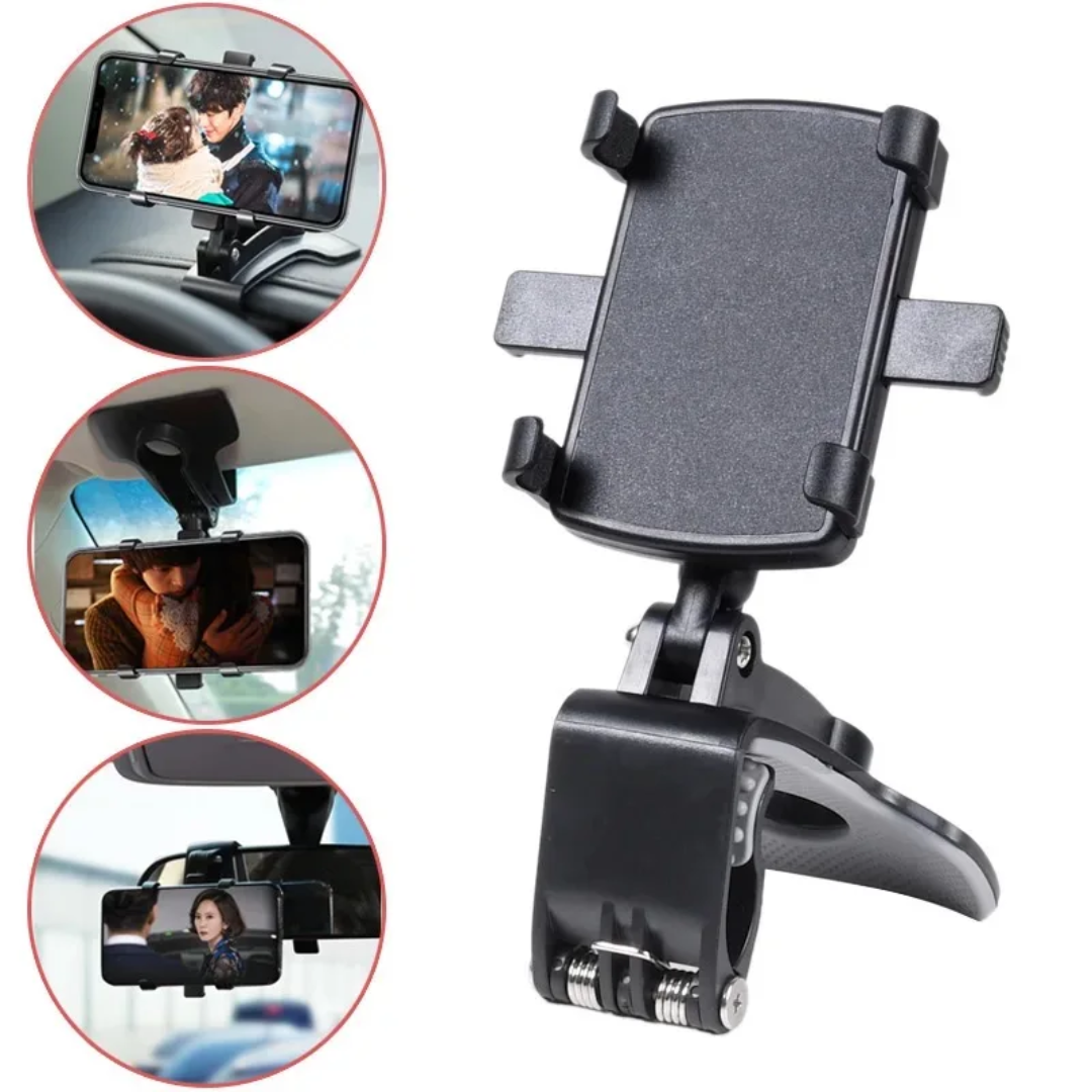 Rotating Car Phone Holder- Multifunctional Dashboard Mobile Bracket.