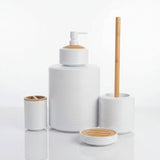 Ruffled 6-Piece Bathroom Accessories Set – Elegant Design