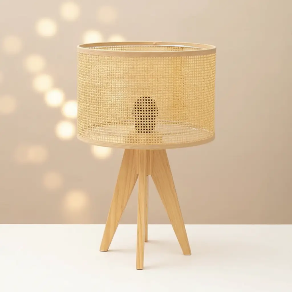 Wooden Base Table Lamp Table lamp Table Lamps
