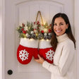 2-in-1 Christmas Glove Wreath Christmas Wreaths Wreaths