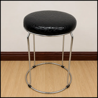 Modern Velvet Accent Stool Dining Chairs Bar Stools