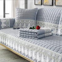 8-Piece Non-Slip Sofa Pad Covers for L-Shaped & 5-Seater Sofas Slipcovers