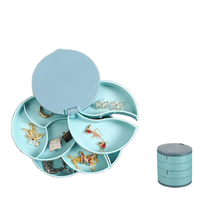 Rotating Multi Layer Jewelry Storage Box with Mirror Jewellery box Jewelry Boxes