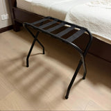 Foldable Metal Luggage Rack Suitcase Stand Heavy Duty 68.5×35×58cm Luggage rack Luggage Racks & Stands