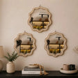 Boho Beaded Irregular Mirror Wall Decor Wall mirror Wall Mirrors