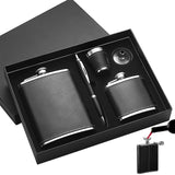 Premium Leather Whiskey Flask Gift Set Accessories Flasks