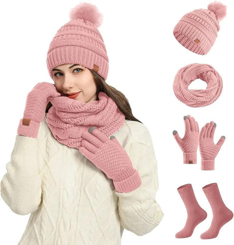 4 in 1 Knit Winter Set Knit winter set Outfit Sets