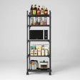 5-Tier Multipurpose Storage Rack with Hooks Storage & Organization