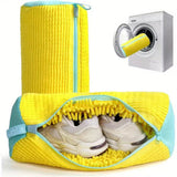 Microfiber Shoe Washing Machine Bag – Anti-Deformation Chenille Laundry Pouch